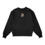 Sweat col rond noir unisexe brodé avec un design inspiré de Don Quijote doflamingo (One Piece), style anime japonais tendance