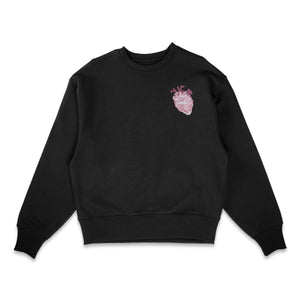 Sweat brodé Matching Pink Heart